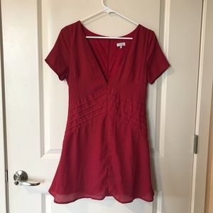 Tobi red mini dress